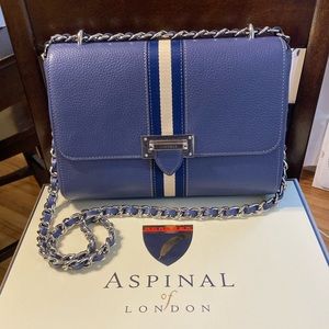 Aspinal of London Large Lottie in Bluebell Pebble